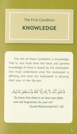 Conditions of Laa Ilaaha Illallah | Understanding the Seven Conditions of Tawheed
