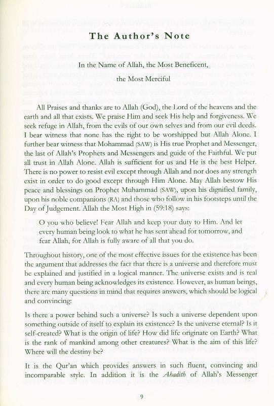 Existence – Islamic Perspective on Creation, Purpose & Consciousness by Dr. Abdul Karim Awad | Message Of Islam (Softcover, 224 Pages)