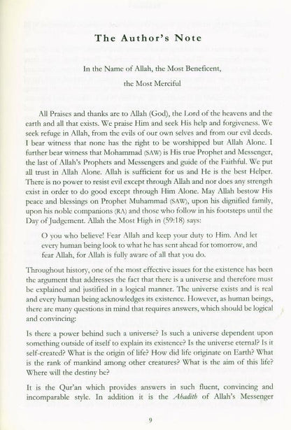 Existence – Islamic Perspective on Creation, Purpose & Consciousness by Dr. Abdul Karim Awad | Message Of Islam (Softcover, 224 Pages)