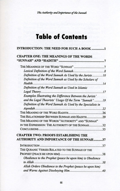The Authority & Importance of the Sunnah – English Edition by Jamāl al-Dīn M. Zarabozo