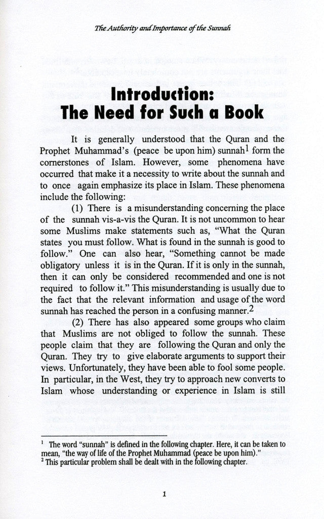 The Authority & Importance of the Sunnah – English Edition by Jamāl al-Dīn M. Zarabozo
