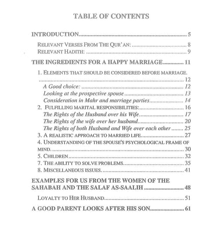 The Ingredients for a Happy Marriage | Islamic Guide to a Successful Muslim Marriage