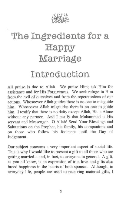 The Ingredients for a Happy Marriage | Islamic Guide to a Successful Muslim Marriage