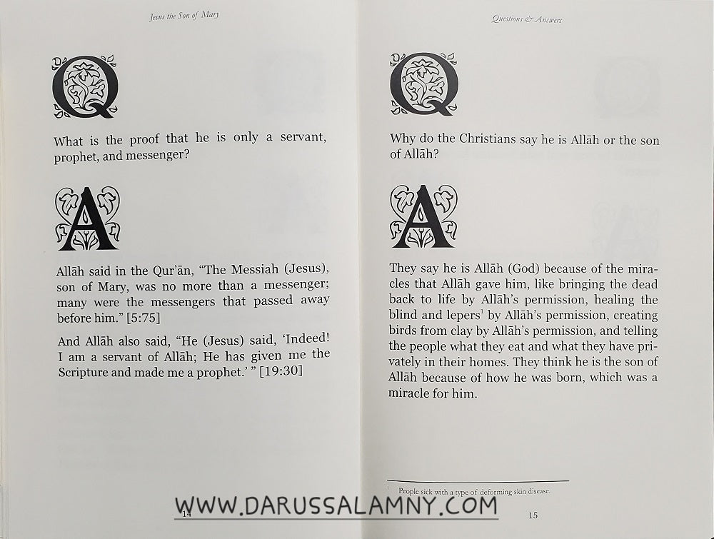 Jesus the Son of Mary Q&A – Islamic  Guide & Correct Belief About Prophet Jesus in Islam