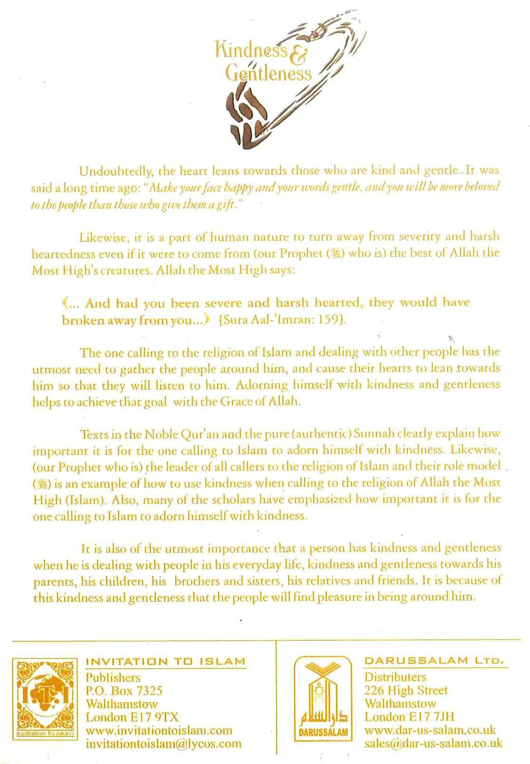 Kindness & Gentleness – Islamic Character Building and Dawah Etiquette Guide