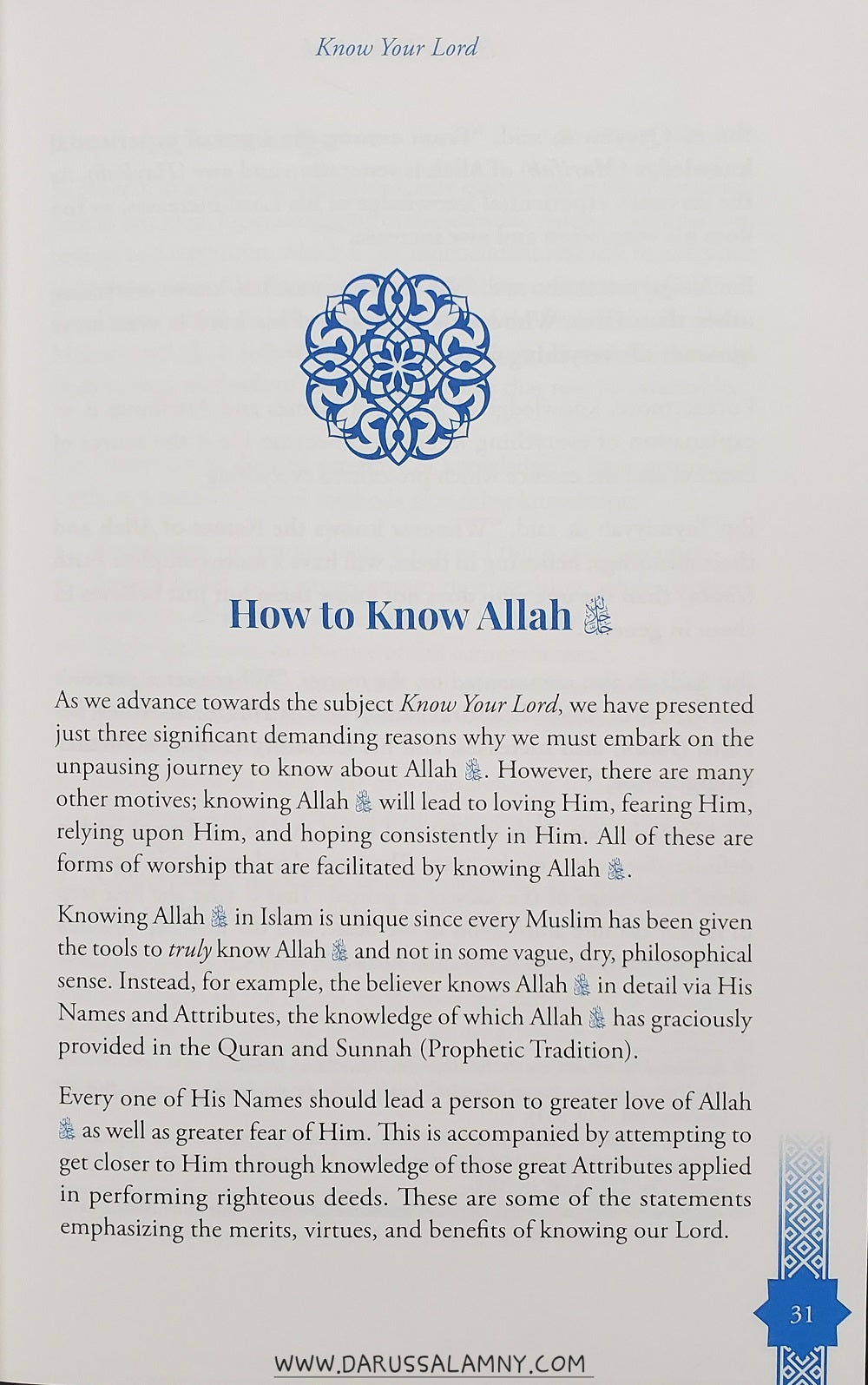 Know Your Lord: The One and Only – Islamic Guide to the Names, Attributes & Oneness