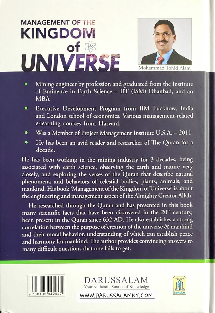 Management of the Kingdom of Universe – Quranic Perspective by Mohammad Tohid Alam