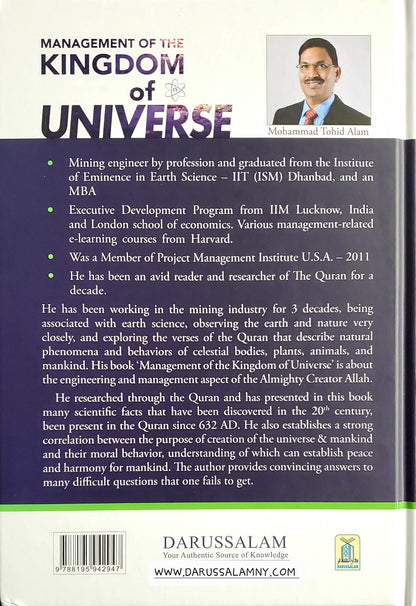 Management of the Kingdom of Universe – Quranic Perspective by Mohammad Tohid Alam