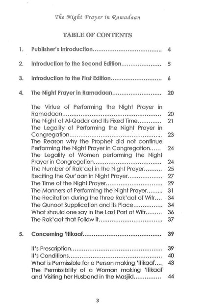 The Night Prayer In Ramadaan by Naasir-Ud-Deen Al-Albaanee