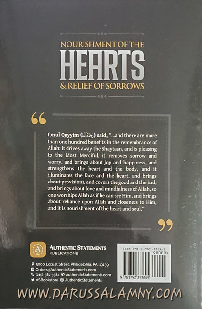 Nourishment of the Hearts & Relief of Sorrows – Islamic Guide to Spiritual Wellness & Dhikr