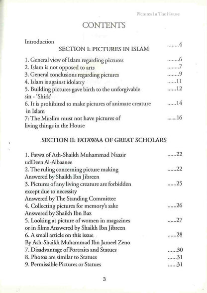 Picture in the House – Islamic Ruling on Pictures & Idolatry by Alee Hasan Alee Abdul-Majeed | Message Of Islam (Softcover, 32 Pages)