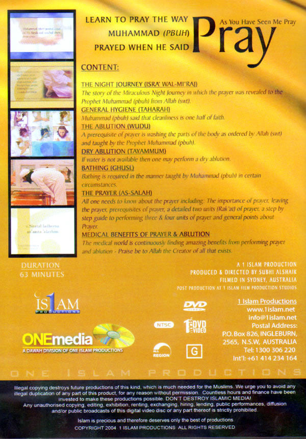Pray As You Have Seen Me Pray (DVD) — Educational Islamic Film on Prayer (Salah)