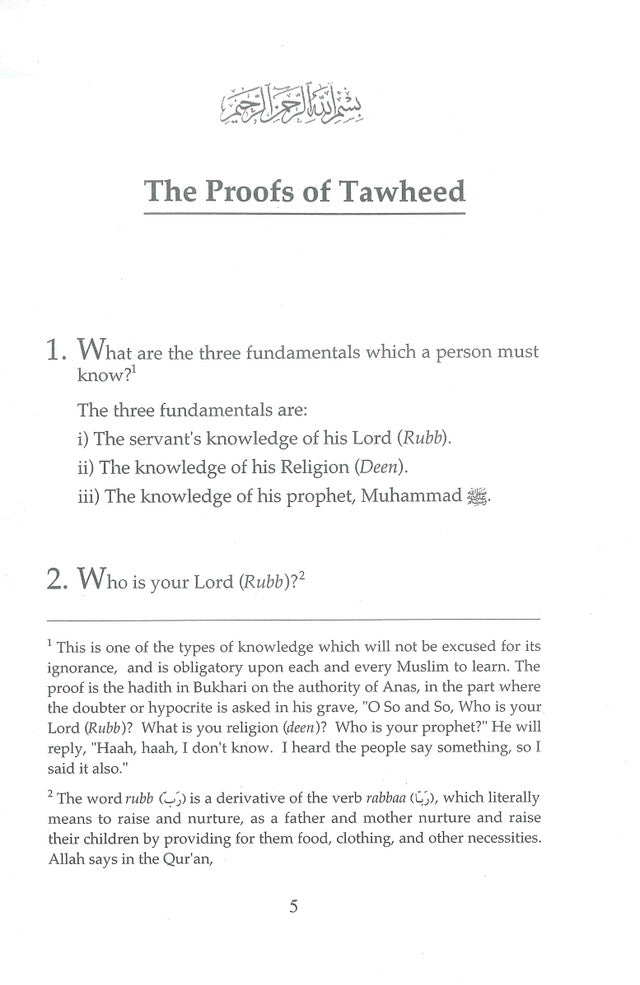 Proofs of Tawheed – Islamic Guide to Oneness of Allah (Tawheed) by Sheikh Sulayman Al-Taymi | Message Of Islam (S/C, 53 Pgs)