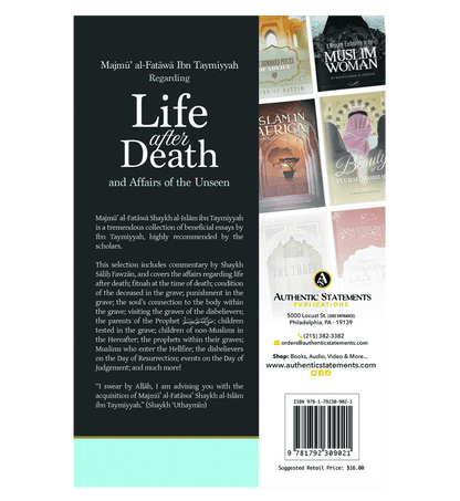 Regarding Life After Death & Affairs of the Unseen