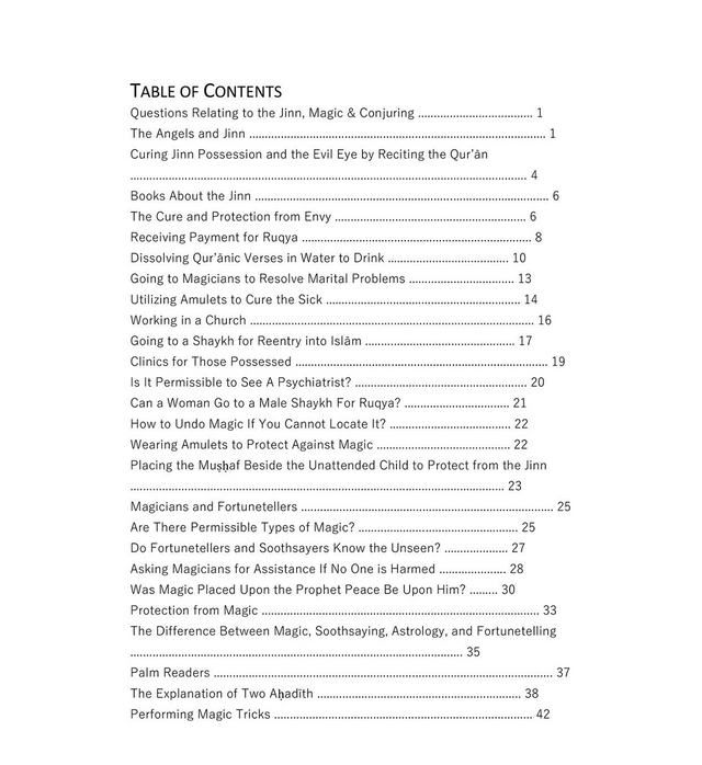 Questions Relating to the Jinn, Magic, and Conjuring – English Paperback Edition.