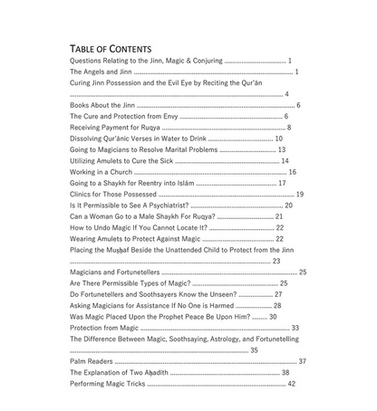 Questions Relating to the Jinn, Magic, and Conjuring – English Paperback Edition.