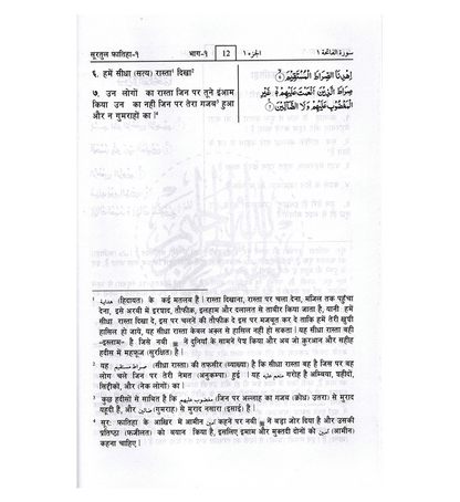 Noble Quran in Hindi Language – Mukhtasar Tafseer Ahsanul Bayan - Hardcover