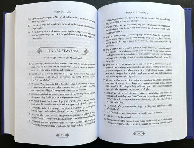 Polish Quran Translation Hardcover 14x21cm | Koran in Polish Language