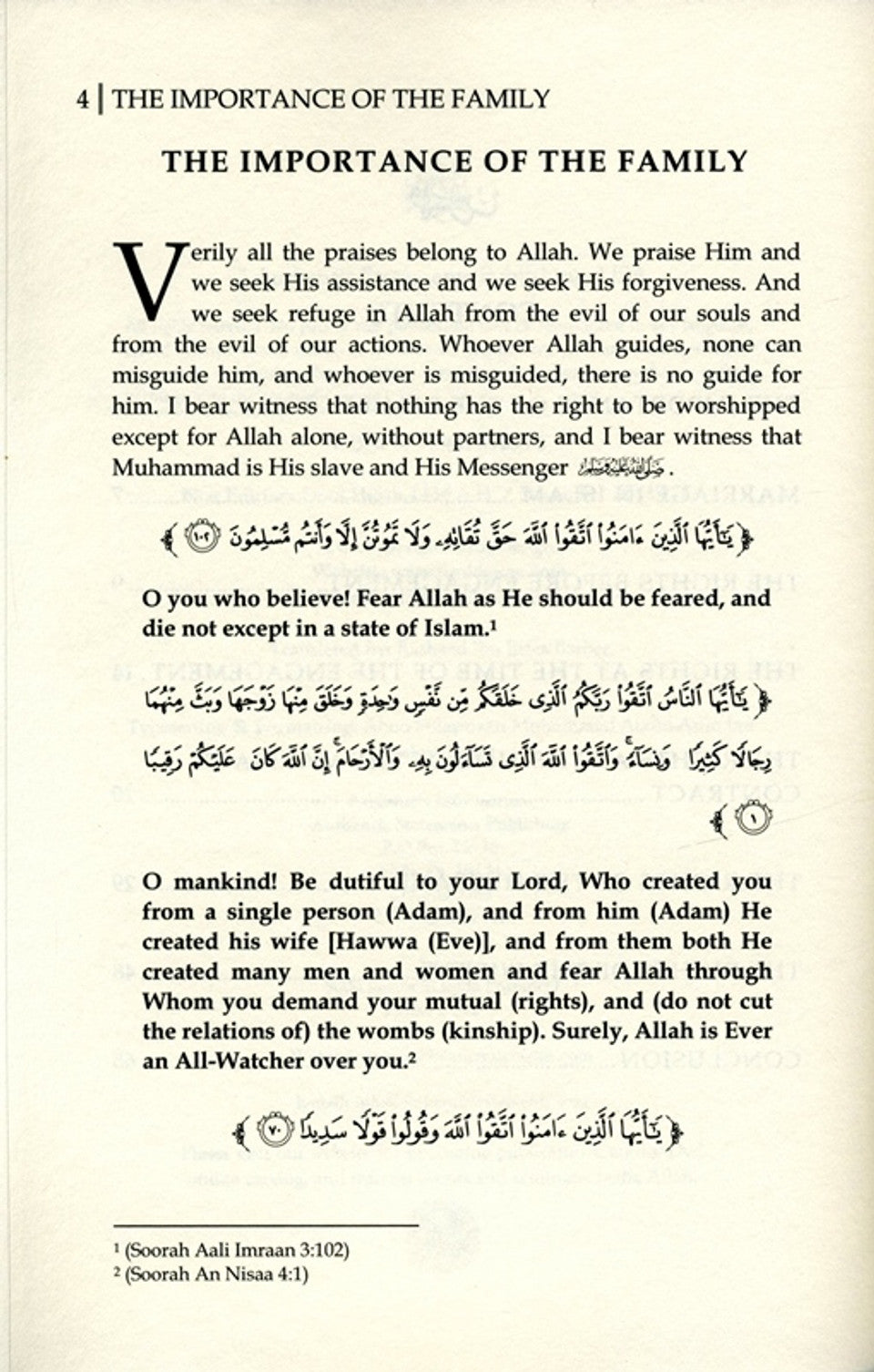 Rights of the Spouses — Islamic Guidance on Marriage & Family