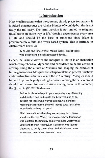 The Role of the Mosque in 21st Century Britain – Islamic Insight on Mosques & Community Life | Dr Abdul Karim Awad (Message Of Islam, Softcover, 173 Pages)