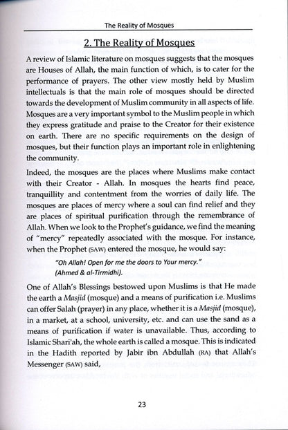 The Role of the Mosque in 21st Century Britain – Islamic Insight on Mosques & Community Life | Dr Abdul Karim Awad (Message Of Islam, Softcover, 173 Pages)