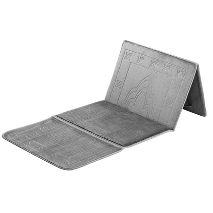 Prayer Mat with Back Support – Foldable Reclining Janamaz with Cushion Seat