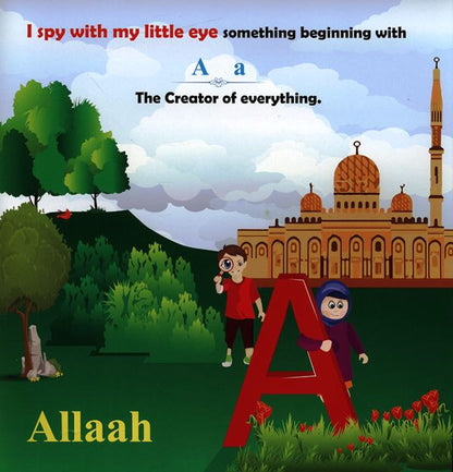 I Spy With My Little Eye – A-Z Alphabet with Islamic Words for Kids | Islamic Learning Book