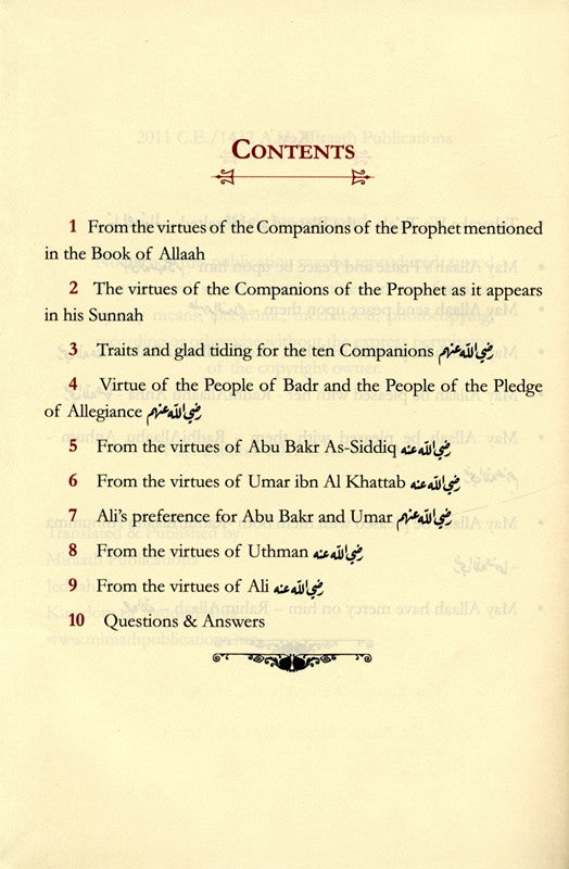 The Status of the Companion in Islaam – Islamic Study on the Sahabah’s Rank & Virtues by Shaykh Rabee bin Hadi Al-Madkhali