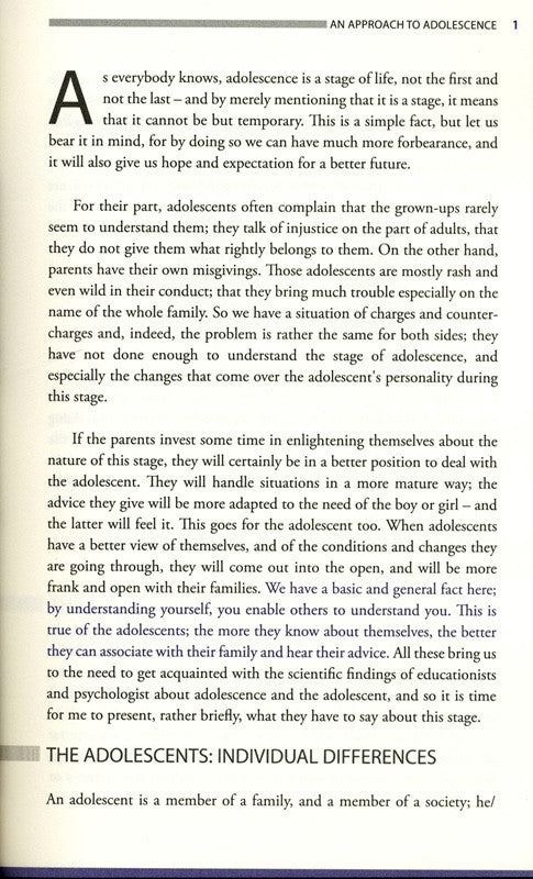 The Adolescents (Successful Family Upbringing Series 04) | Practical Islamic Parenting