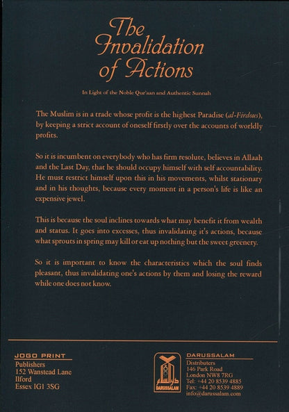 The Invalidations of Actions – Causes That Nullify Good Deeds in Islam