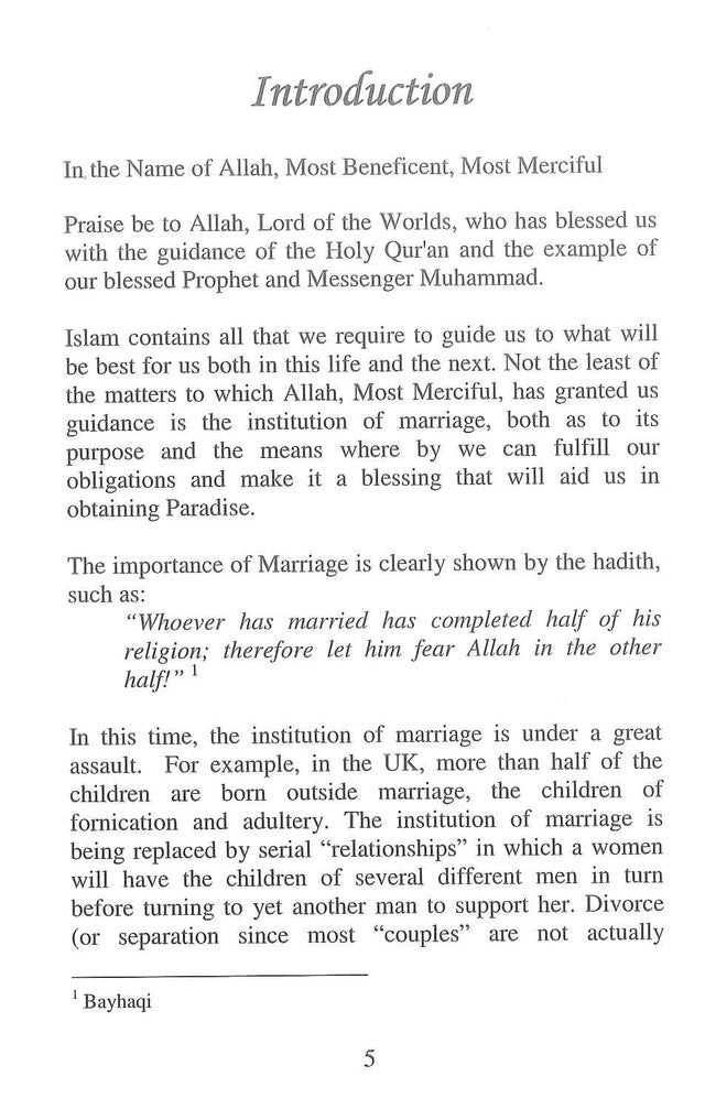 THE HARMONY OF MARRIAGE IN ISLAM |Dr Muhammad Bin Lutfi As-Sabagh