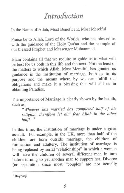 THE HARMONY OF MARRIAGE IN ISLAM |Dr Muhammad Bin Lutfi As-Sabagh