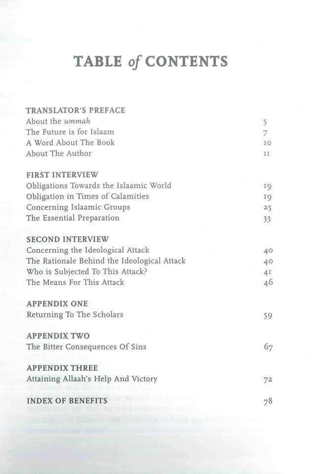 The Ideological Attack – Islamic Response to Intellectual & Cultural Assaults on the Ummah by Shaykh Abdul Azeez bin Baaz | Message Of Islam (S/C, 79 Pgs)