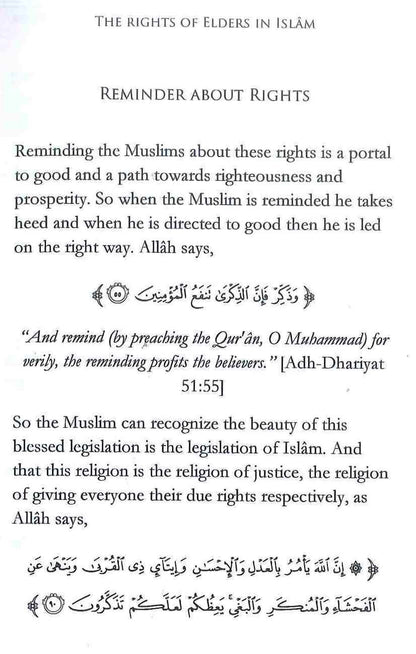 The Rights of Elders in Islam by Shaykh Abdur Razzaaq Al-Badr | Islamic Manners