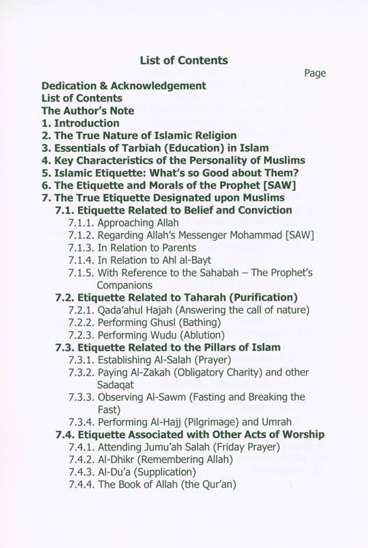 The True Islamic Etiquette – Comprehensive Guide to Islamic Manners & Conduct (Dr Abdul Karim Awad, Softcover, 296 Pages)